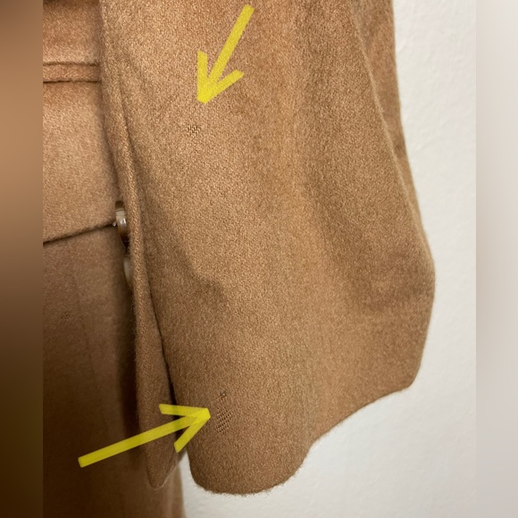 Lord And Taylor 100% Cashmere Two Button Camel Colored Blazer Size 43R - Picture 10 of 11